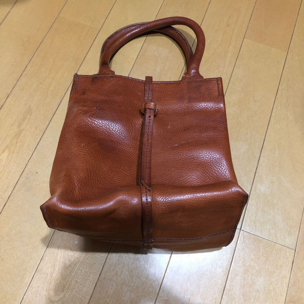 genten レザーバック ハンドバック拍卖