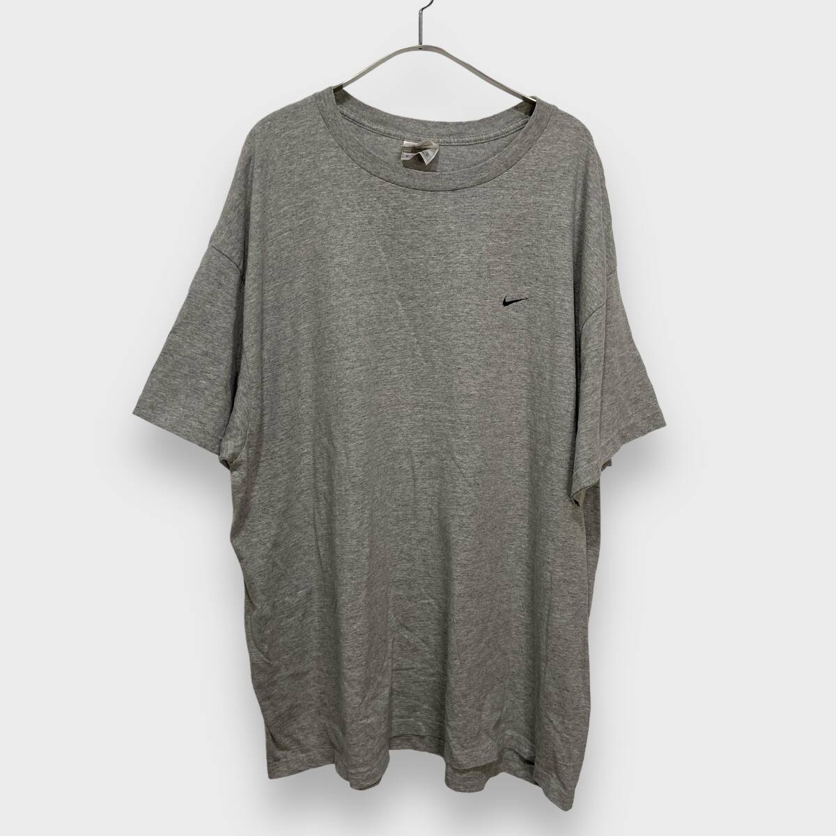 送料無料☆90s☆NIKE☆ナイキ☆ワンポイントTシャツ☆USA製☆スウォッシュロゴ☆グレー☆XXL☆G24M拍卖
