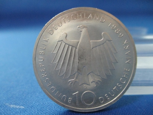 ドイツ 10マルク銀貨☆ボン市2000周年記念/1989年/準未使用・極美品/アンティークコイン/モダンコイン/d0717-9拍卖