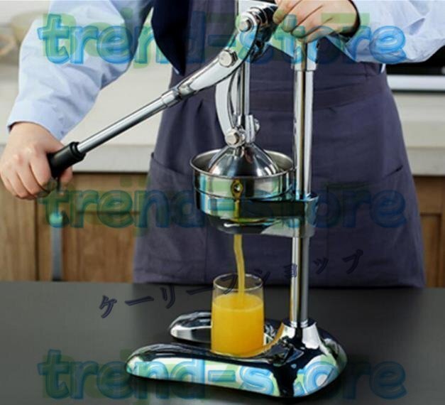 手動ジューサー フルーツしぼり 柑橘類フレッシュジューサー 果汁生搾り器 ・ぶどう絞り器 果物ハンドジューサー拍卖