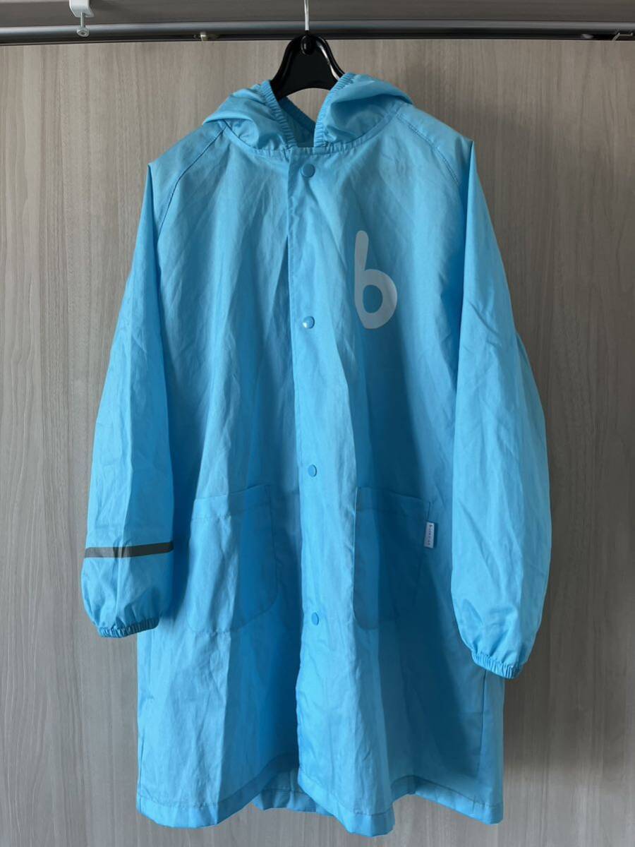 【サイズ120】こども ビームス ランドセル対応 フード付き レインコート カッパ 合羽 ユニセックス拍卖