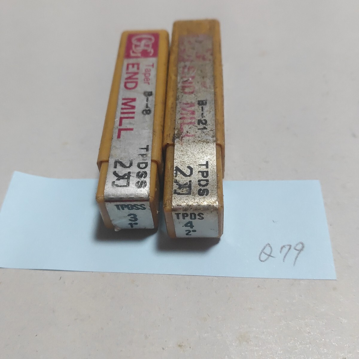 Q79 テーパーエンドミル 3×1° 4×2° 2本セット OSG 鉄工 旋盤 フライス盤 消耗品拍卖