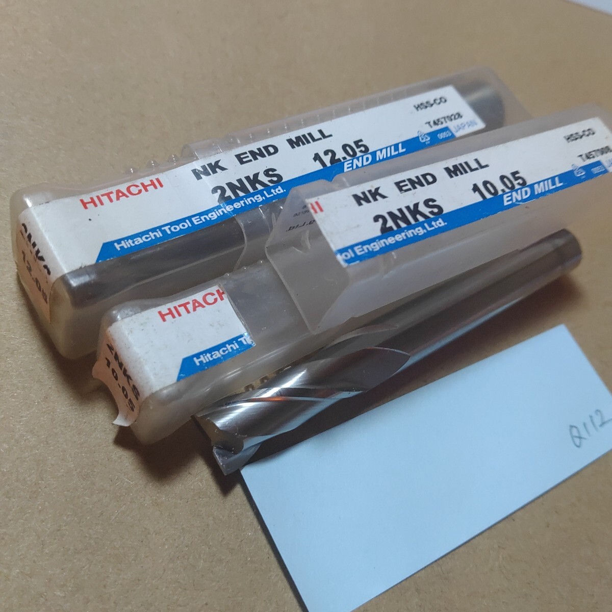 Q112 日立ツール 2枚刃エンドミル エンドミル 10.05 12.05 2本 鉄工 旋盤 フライス盤 消耗品拍卖