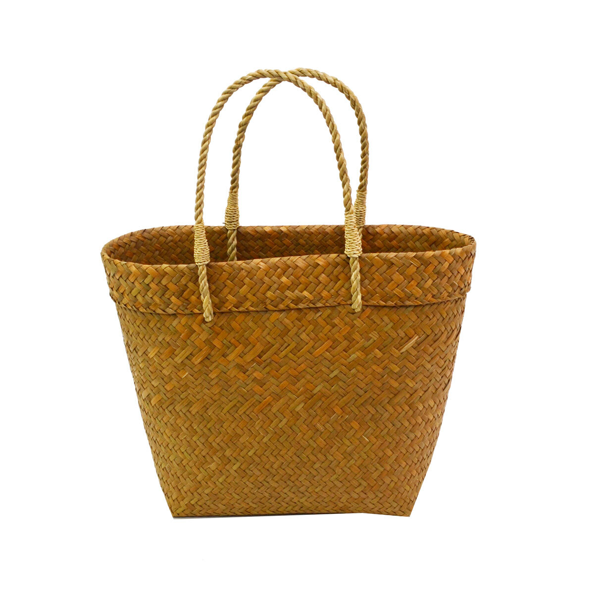 タイ製 カチュー 楕円 かごバッグ M ナチュラル 水草拍卖