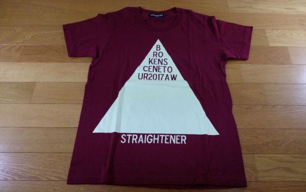 STRAIGHTENER/ストレイテナー BROKEN SCENE TOUR 2017 Tシャツ SIZE:S えんじ 送料215円~拍卖