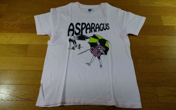 ASPARAGUS/アスパラガス Tシャツ SIZE:S 薄ピンク 送料215円~拍卖