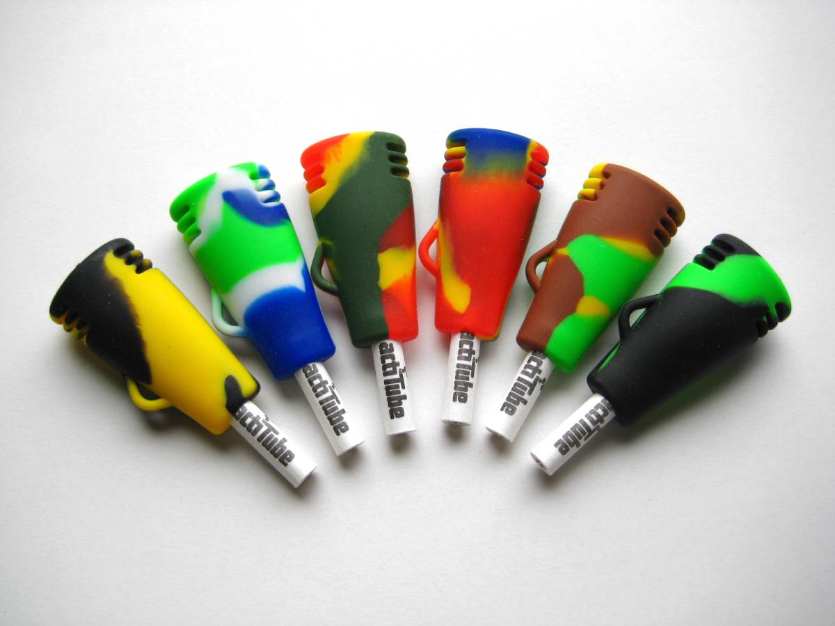actiTube(Tune)EXTRA SLIMΦ6mm対応シリコン製ワンヒッターパイプPMG/PieceMaker@レプリカ耐熱ワンショットWEEDキーホルダー420THCバッズ拍卖