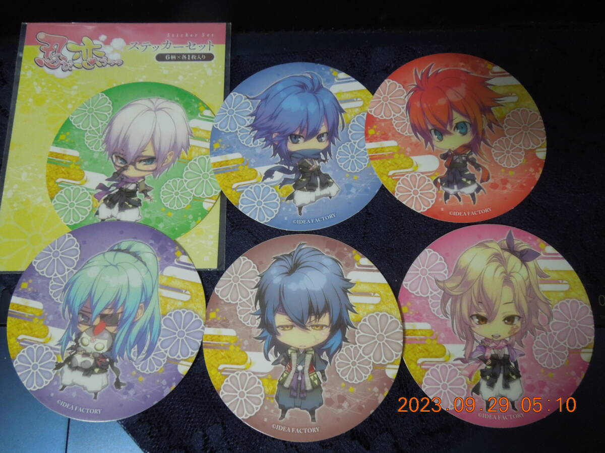 忍び、恋うつつ ステッカーセット / 6柄×各1枚入り拍卖