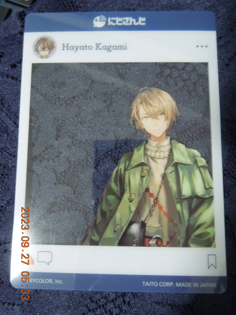 加賀美ハヤト (等身) SNS風クリアカード /「バーチャルYouTuber にじさんじ」 セガ・GOTON!限定 UFOキャッチャープレイ特典拍卖