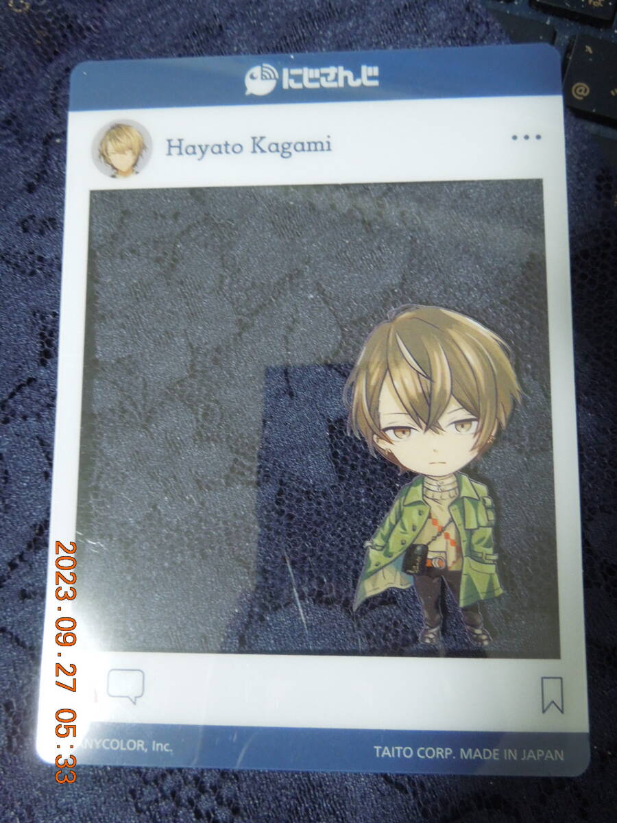 加賀美ハヤト (ミニキャラ) SNS風クリアカード /「バーチャルYouTuber にじさんじ」 セガ・GOTON!限定 UFOキャッチャープレイ特典拍卖