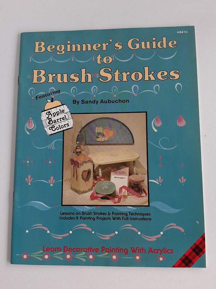 ★送料込【Beginner's Guide to Brush Strokesトールペイント洋書】Sandy Aubuchon ★初心者のためのガイドブック【Plaid Enterprises】拍卖