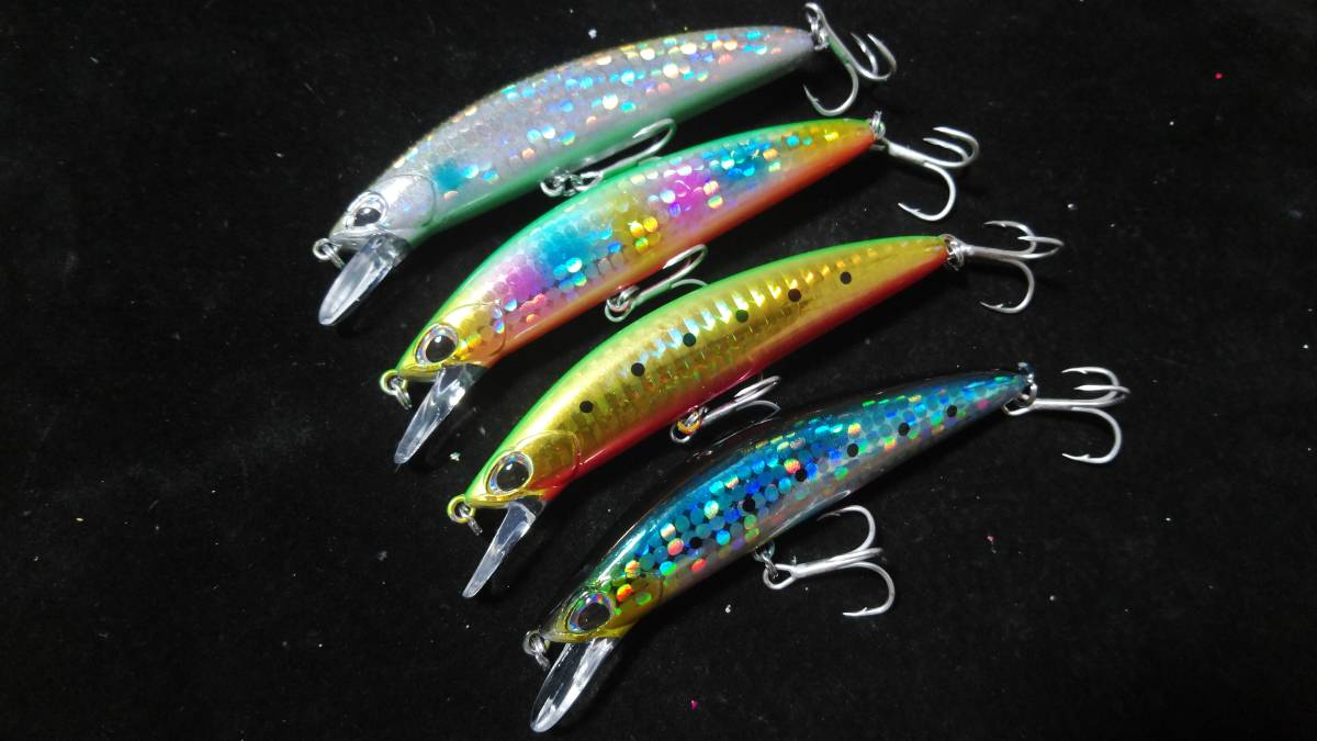 ルアーセット シンキングミノー 4色セット シーバス ソルトフィッシング拍卖