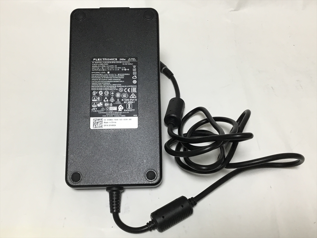 ジャンク Dell 240w 19.5v 12.3A GA240PE1-00 PA-9E 0FHMD4 FLEXTRONICS 拍卖