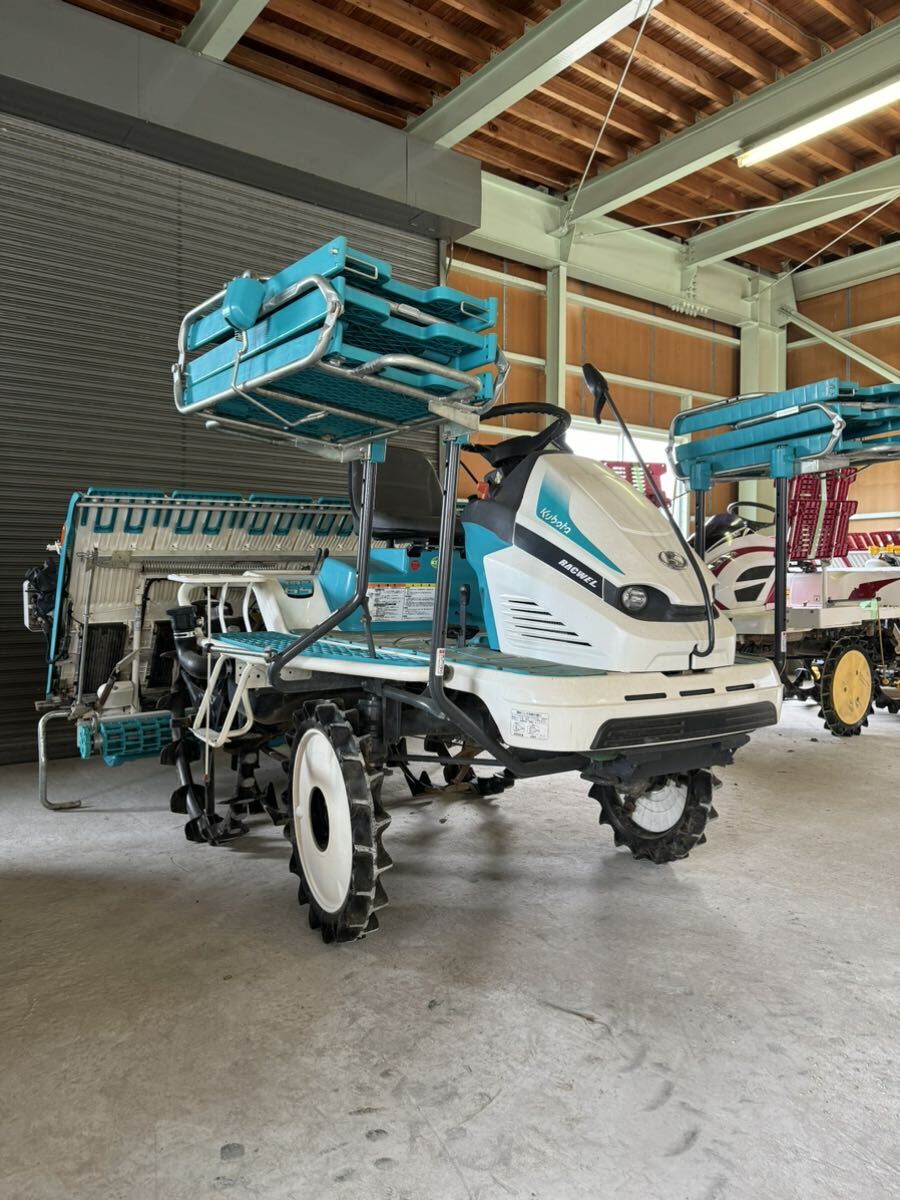 加茂市発 クボタ 田植機 EP65 6条植え 15馬力 105時間 田植え機 ダブルタイヤ 枕地ローターこまきちゃん 箱まきちゃん 引取限定拍卖