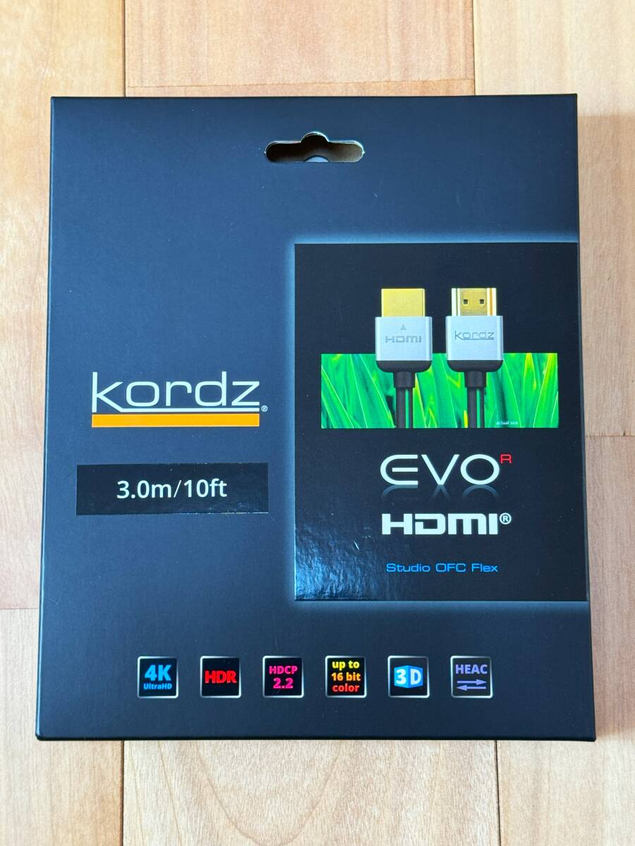 Kordz EVO-R HDMIケーブル【3.0m】① コーズ EVO-HD0300R拍卖