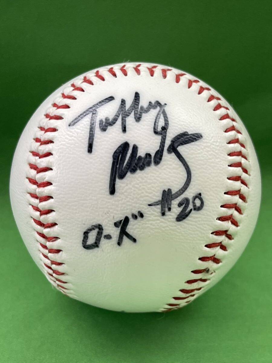 近鉄バファローズ タフィ・ローズ #20 直筆サイン入り ボール ロゴ入り 【24】拍卖