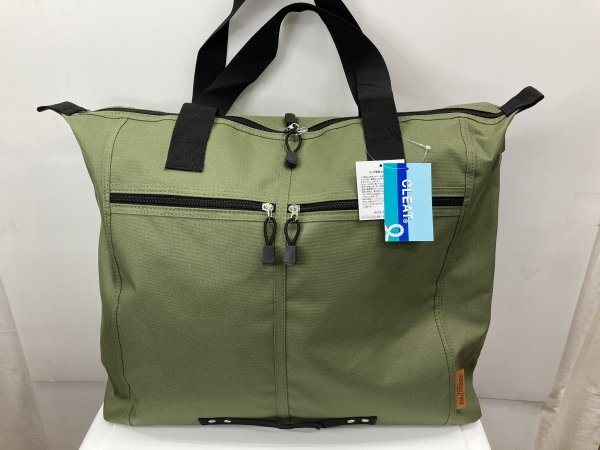 ボストンバッグ ゴルフバッグ 大型 超軽量 ポリエステル キャンバス ボタンレス グリーン系カーキ2 National Trend★未使用格安!拍卖