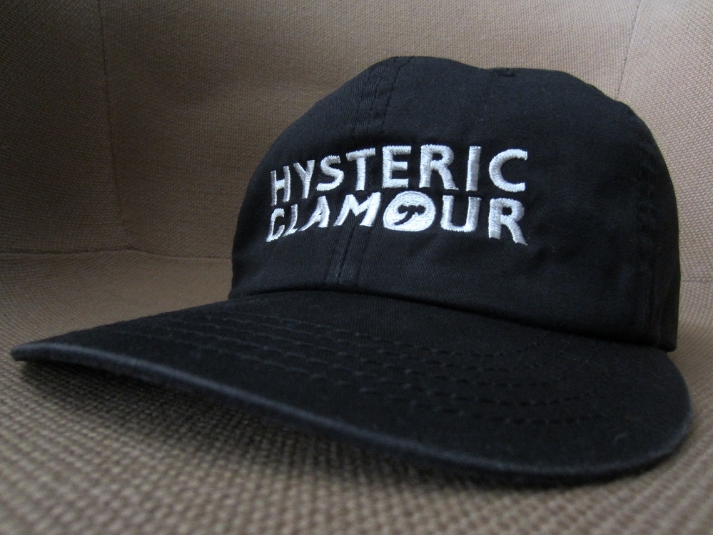 日本製 HYSTERIC GLAMOUR HYS SYMBOL LOGO刺繍 コットン キャップ ブラック ヒステリックグラマー ロゴ CAP 帽子 ハット GIRL ヒスガール拍卖