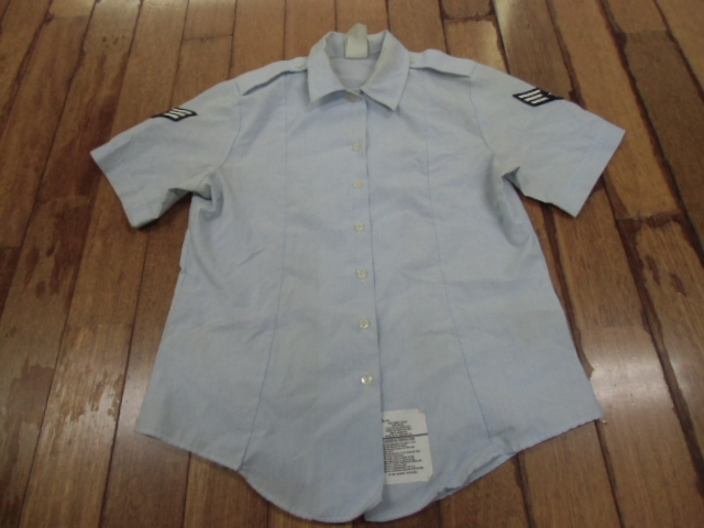 O-13 ミリタリー サバゲー コンバット コスプレ アメカジ 米軍放出品 実物 AIR FORCE 作業服 ドレス シャツ Yシャツ 制服 レディース拍卖