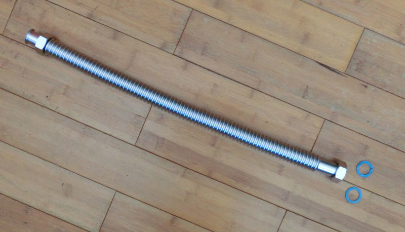 ステンレスフレキチューブ2本 25㎜x600㎜ 未使用新品拍卖