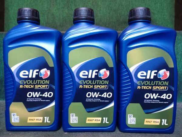 erf EVOLUTION R-TECH SPORT 0W-40 1L エルフ エボリューション アールテック スポーツ 0W-40 1L 3本セット 合計3L 全合成油拍卖