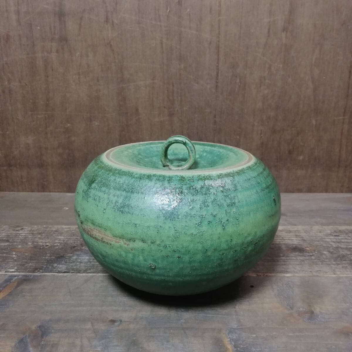 上野焼 第十四世窯元 熊谷龍峰 造 熊谷本窯 開かず瓶 拍卖