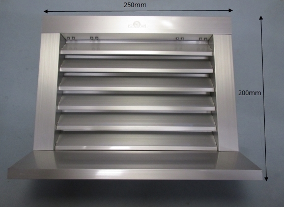 150×200/水切付ガラリ/ガラリ/換気ガラリ/換気/アルミ/溶接用拍卖