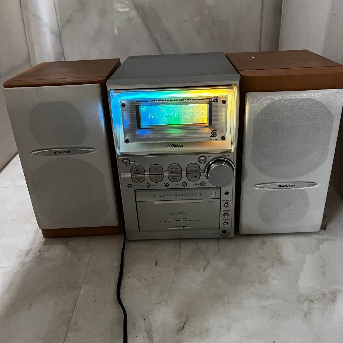 =OG= 【現状品・ジャンク】 Victor ビクター システムコンポ MDコンポ UX-Z7MD CD再生可能 =B-240761拍卖