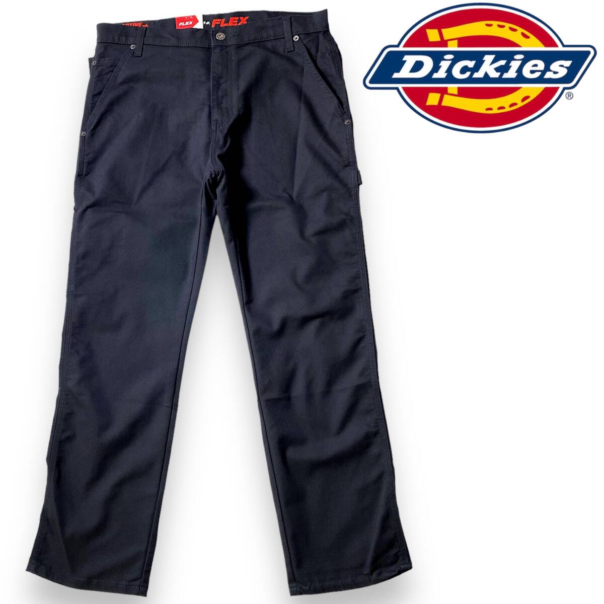 【34×30】 ディッキーズ ストレッチ ダック生地 ペインターパンツ Dickies レギュラーフィット スケーター アメカジ メンズ ◆R1044拍卖