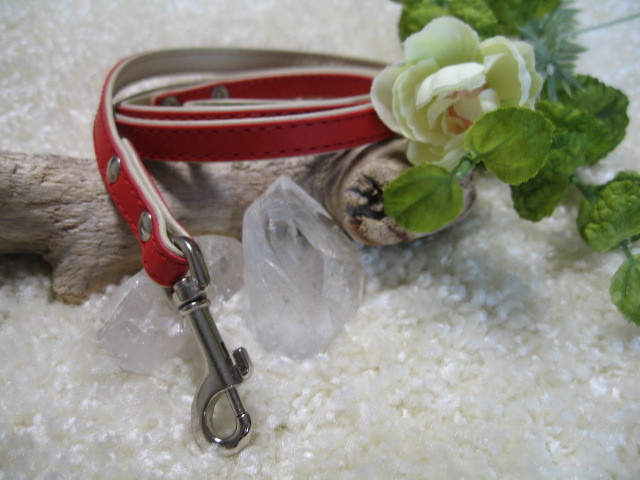 ★同梱お得★超小型犬リード-№32・マイスター・犬型・レッド♪拍卖