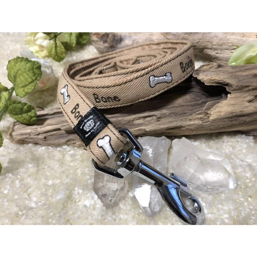 ★同梱お得★中型犬リードー№38・デニムボーン・ベージュ♪拍卖