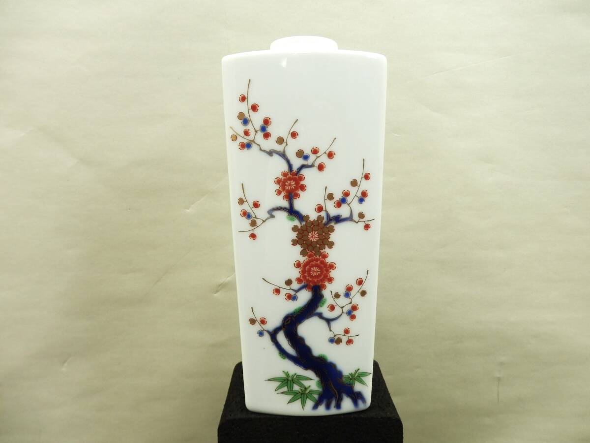 深川製磁 壁掛け花器 花生 茶室 約320g 現状品 売り切り拍卖