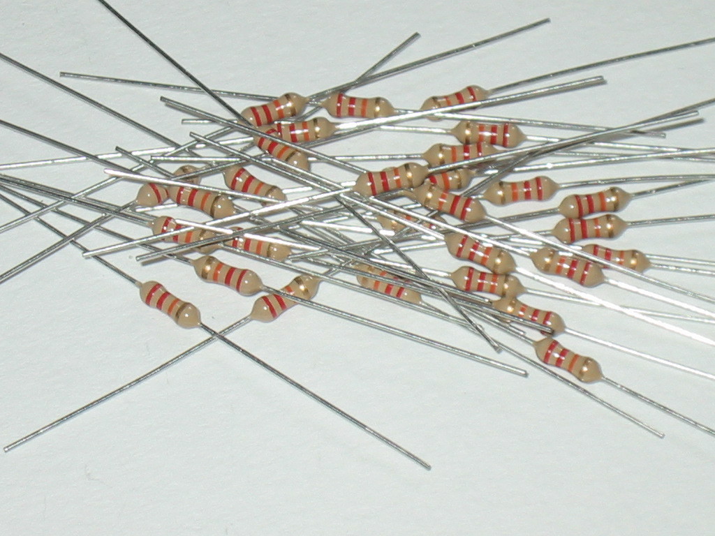 カーボン抵抗 1/4w 22kΩ 1セット30本拍卖