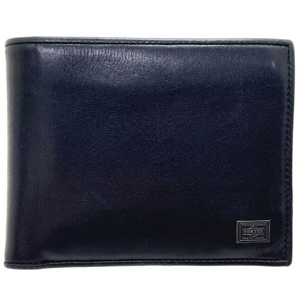 13452 吉田カバン 財布 ポーター プリュム ウォレット ブラック 黒 レザー 革 179-03871 PORTER拍卖