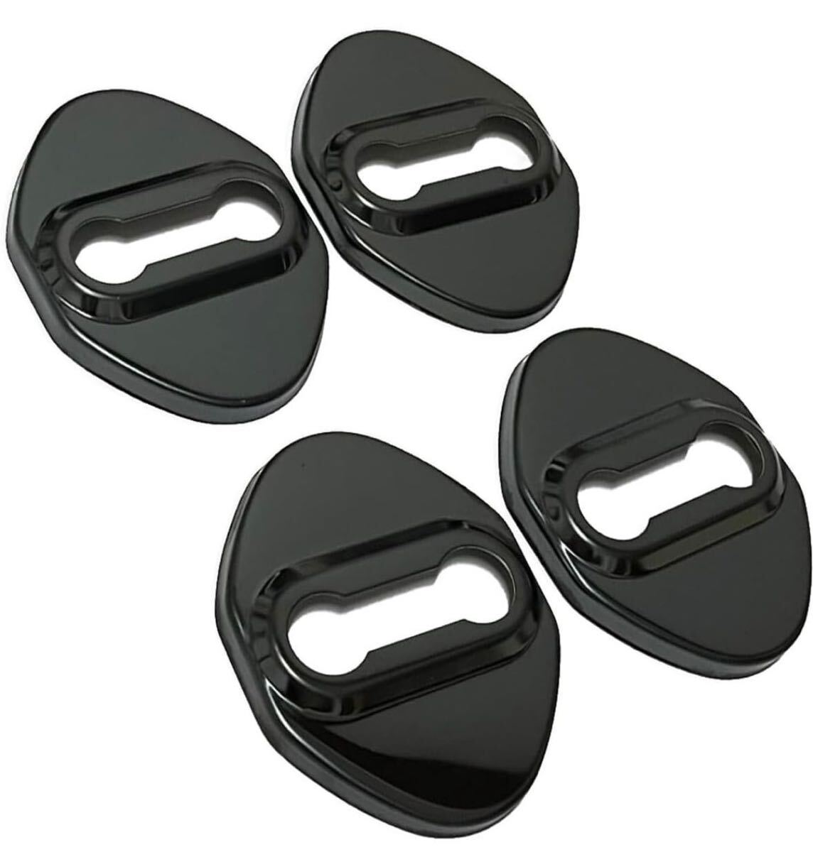 トヨタホンダ日産ダイハツスズキドアロックカバードアストライカーカバー4個セット黒拍卖