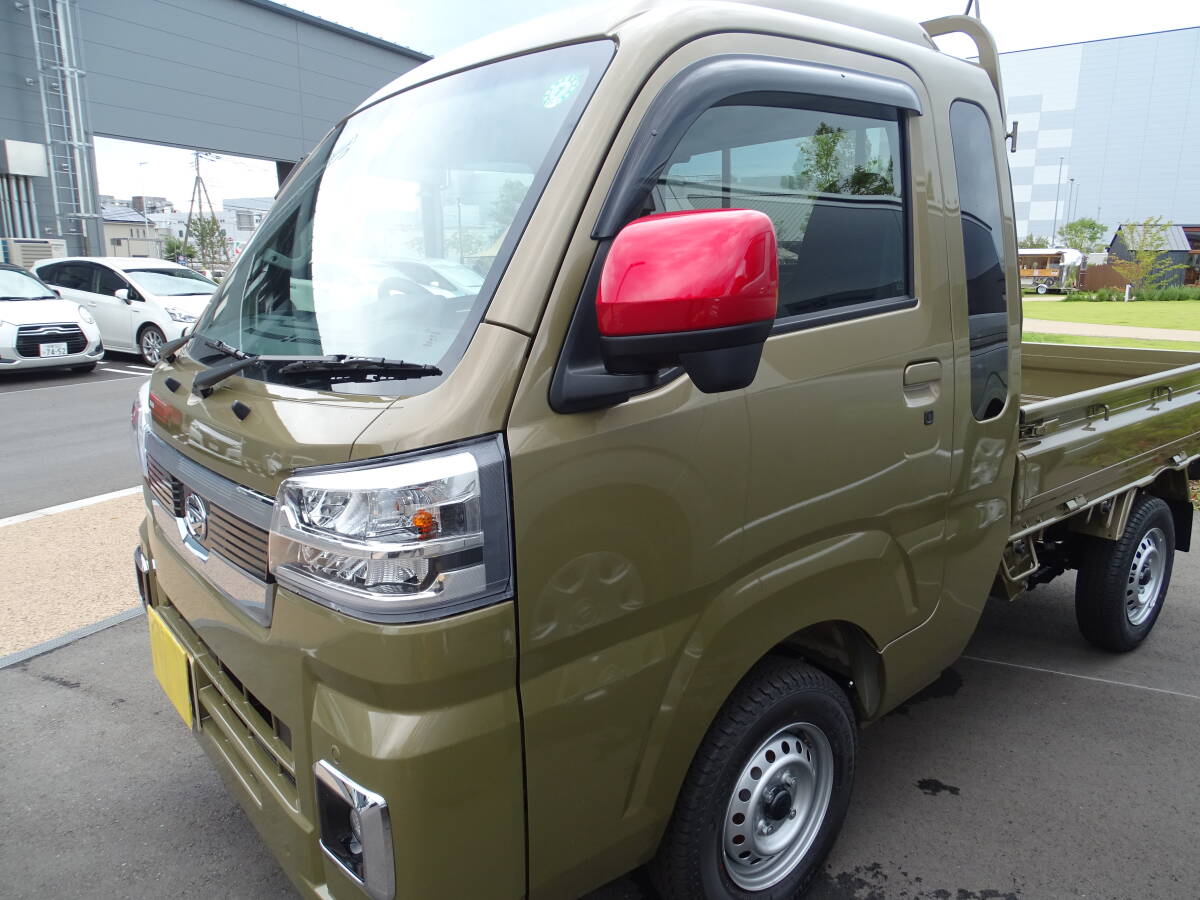 ダイハツ 赤 レッドカラードアミラーカバー ハイゼットトラック ジャンボ S500 S5100系 ピクシストラック サンバートラック 後期貼り付装着拍卖