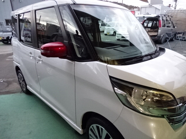 格安売り切り 未使用 日産 デイズ ekワゴン デイズルークス ドアミラーカバー ニスモレッドメタリック 赤 ABS製 かんたん貼り付け装着拍卖