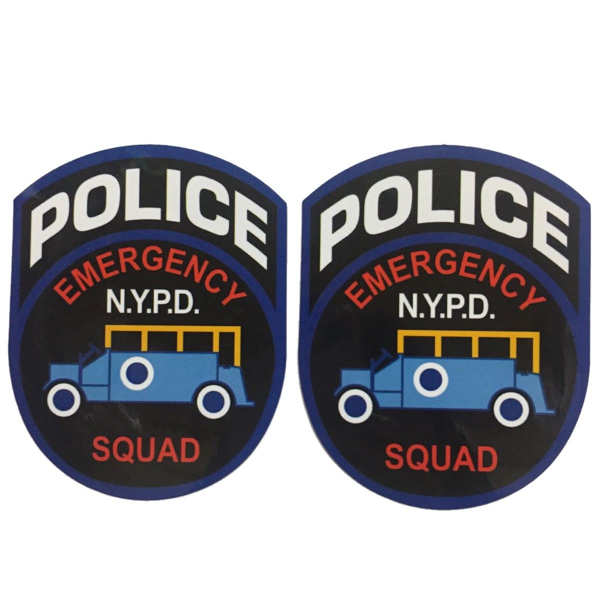 NYPD ニューヨーク市警 ESU ダイカットステッカー 防水 ステッカー 2枚セット拍卖