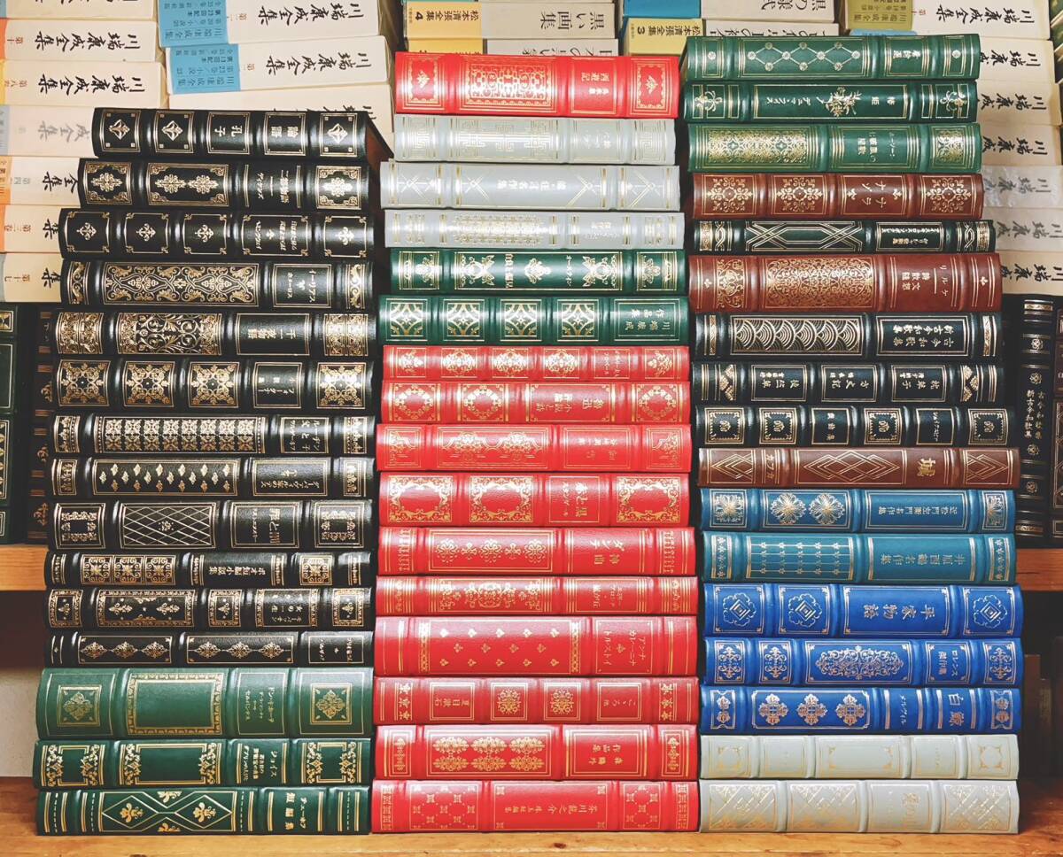 定価90万!!豪華天金革装!! フランクリン 世界文学全集 全48巻 検:夏目漱石 源氏物語 芥川龍之介 フォークナー トルストイ 谷崎潤一郎拍卖