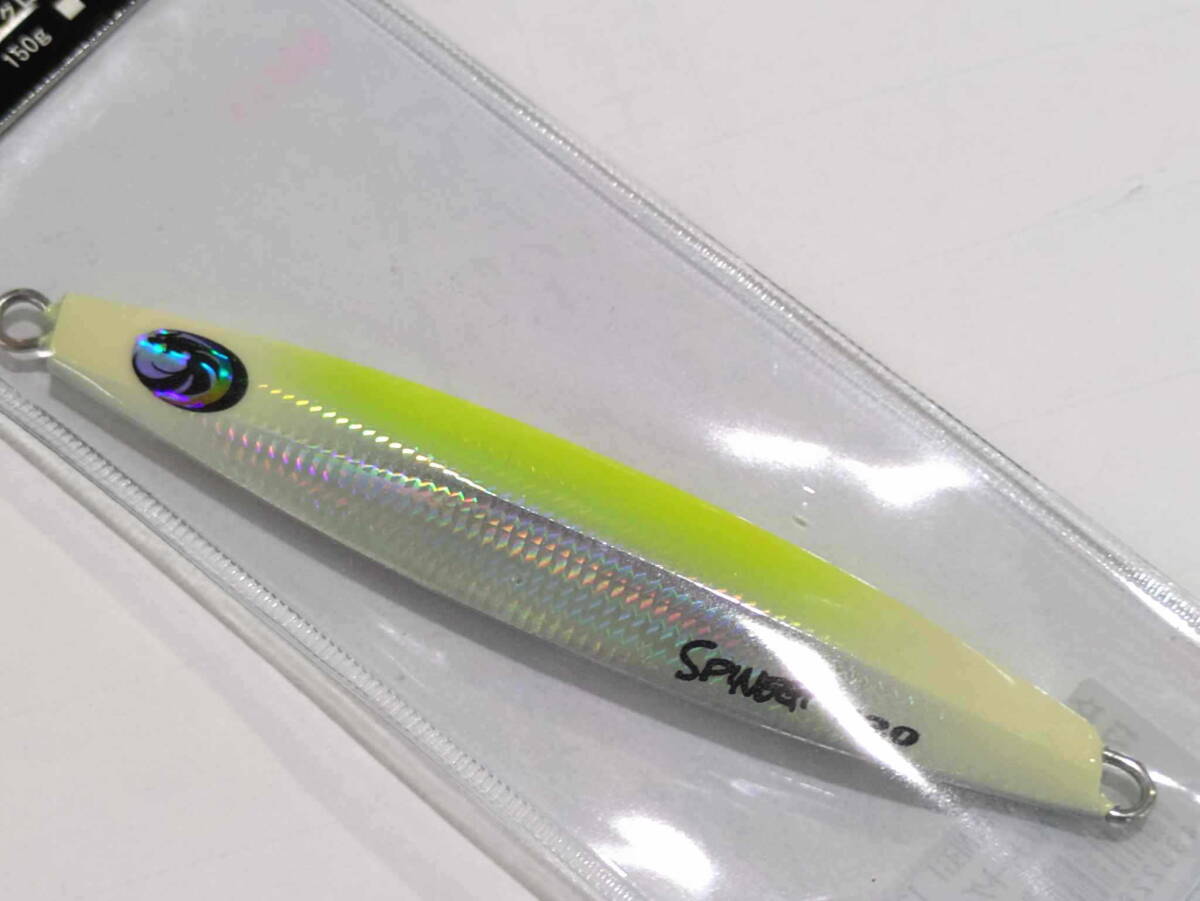 宇崎日新 ARES BJジグ スピネギ120g/ライムチャートグロー拍卖