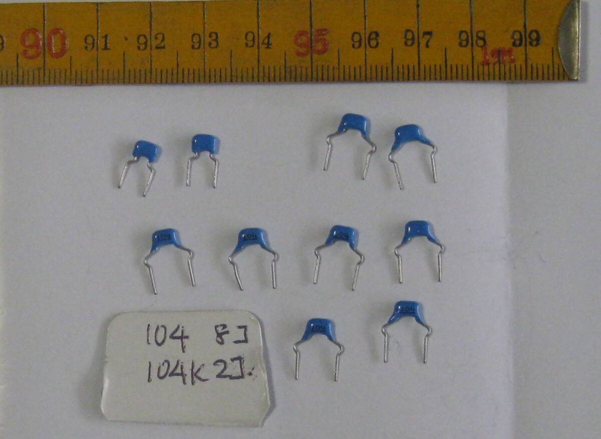 長期保管 積層セラミックコンデンサ 104 8本 104k 2本拍卖