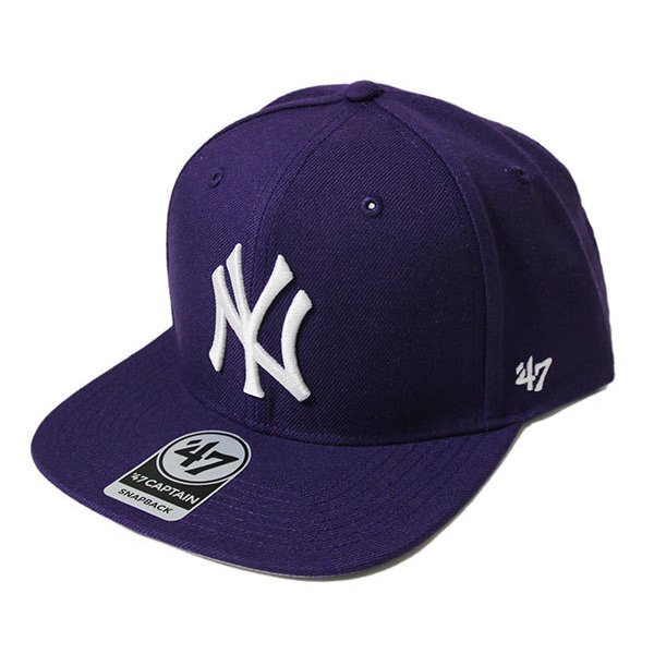 ’47 (フォーティセブン) FORTYSEVEN ヤンキース (ニューヨーク) キャップ 帽子 Yankees Sure Shot ’47 CAPTAIN Purple拍卖