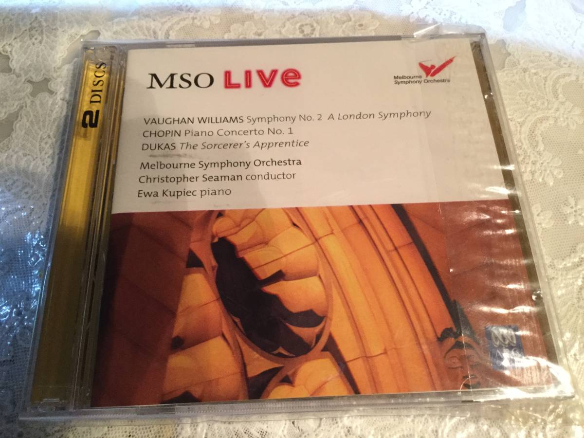 2CD メルボルン交響楽団 シーマン ヴォーン ウイリアムス 交響曲第5 ショパン ピアノ協奏曲拍卖