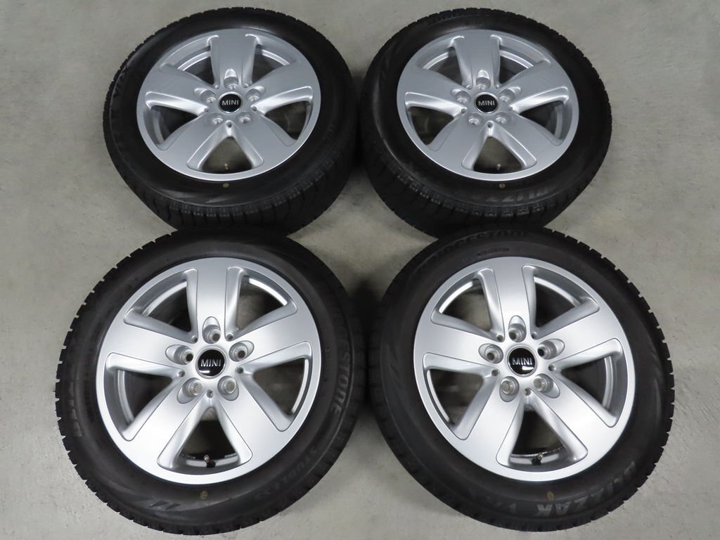 BMW ミニ 195/55R16 F54 クラブマン クーパー MINI ブリヂストン ブリザック 7J+52 PCD112 5穴 6856043 レボライトスポーク517拍卖