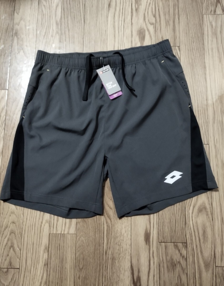 【新品特価!定価3190円が63%OFF!】Lotto ロット テニス ドライゲームパンツ/LO-S22-004-003/チャコール/ サイズO拍卖