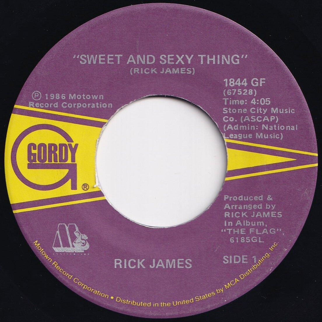 Rick James Sweet And Sexy Thing / (Instrumental) Gordy US 1844 GF 207174 SOUL FUNK ソウル ファンク レコード 7インチ 45拍卖