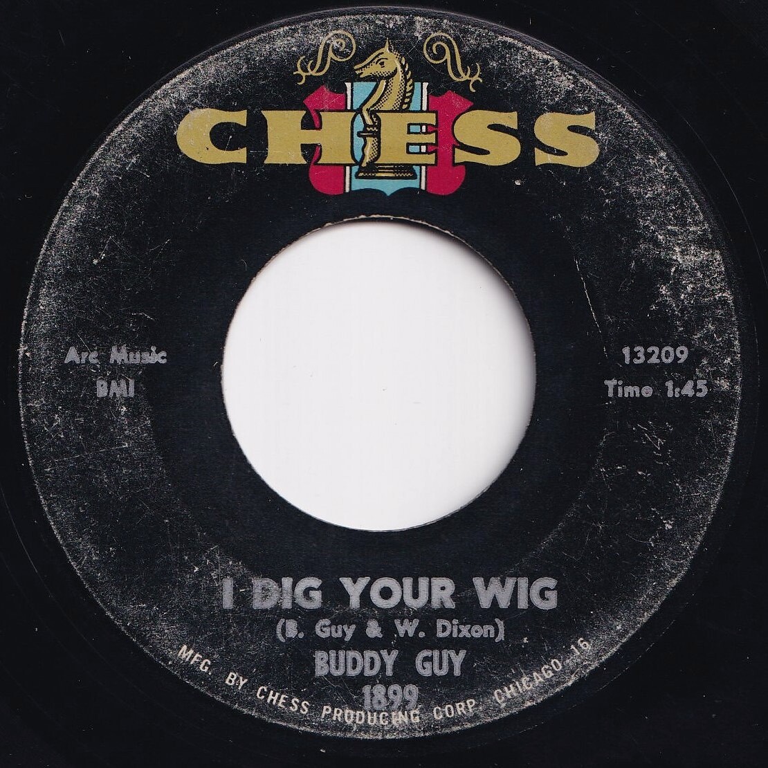 Buddy Guy I Dig Your Wig / My Time After While Chess US 1899 207054 BLUES ブルース レコード 7インチ 45拍卖