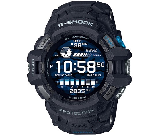 【新品】カシオ Gショック G-SQUAD PRO GSW-H1000-1JR Wear OS by Google 方位・高度/気圧・加速度・ジャイロセンサー搭載拍卖