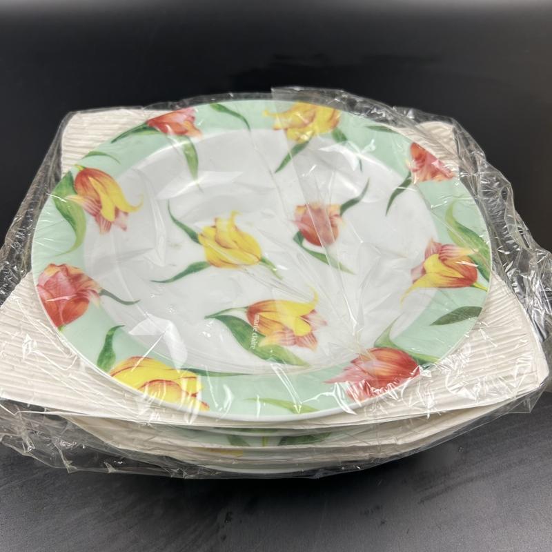 Ks231 未使用 marie claire マリ クレール ブーケ カレー皿 5枚組セット拍卖