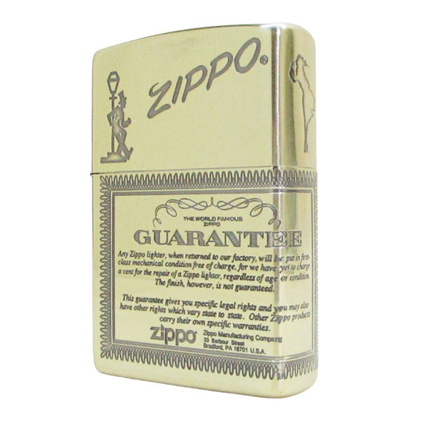 ジッポー 1201S884 ギャランティー BS 2面加工 エッチング ブラスイブシ&ギフトボックスセット(オイル+フリント+BOX)/送料無料拍卖